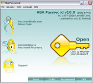 VBA Password screenshot